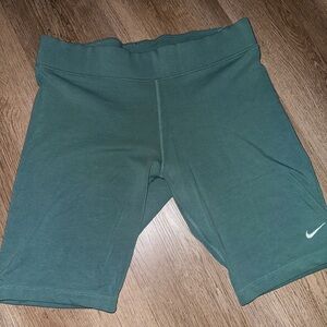 Nike Green Biker Shorts